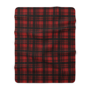 Red Flannel Sherpa Fleece Blanket