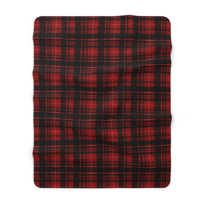 Red Flannel Sherpa Fleece Blanket