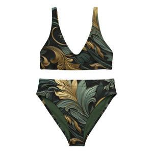 Royal Emerald High-Waisted Bikini Set